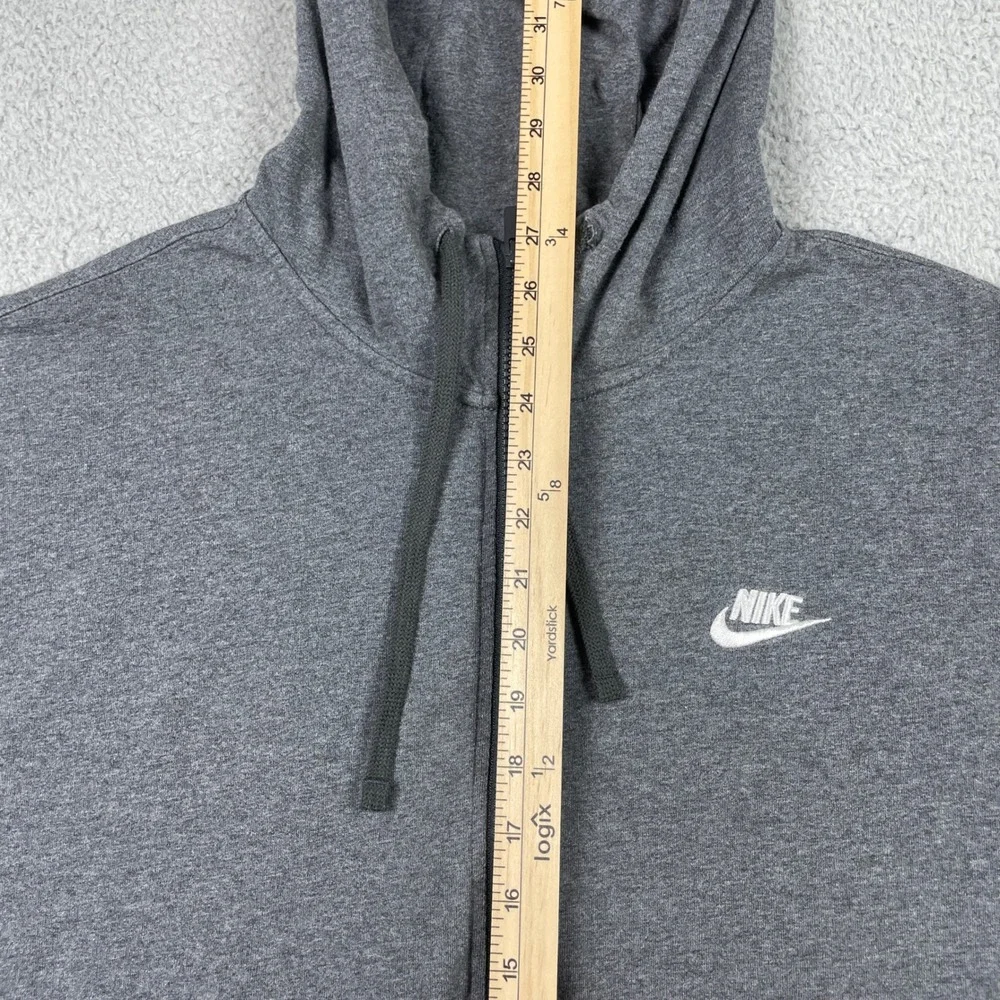 Nike Tech Fleece Full Zip Hoodie Mens XL Grey Sportswear Club CJ4443-071
